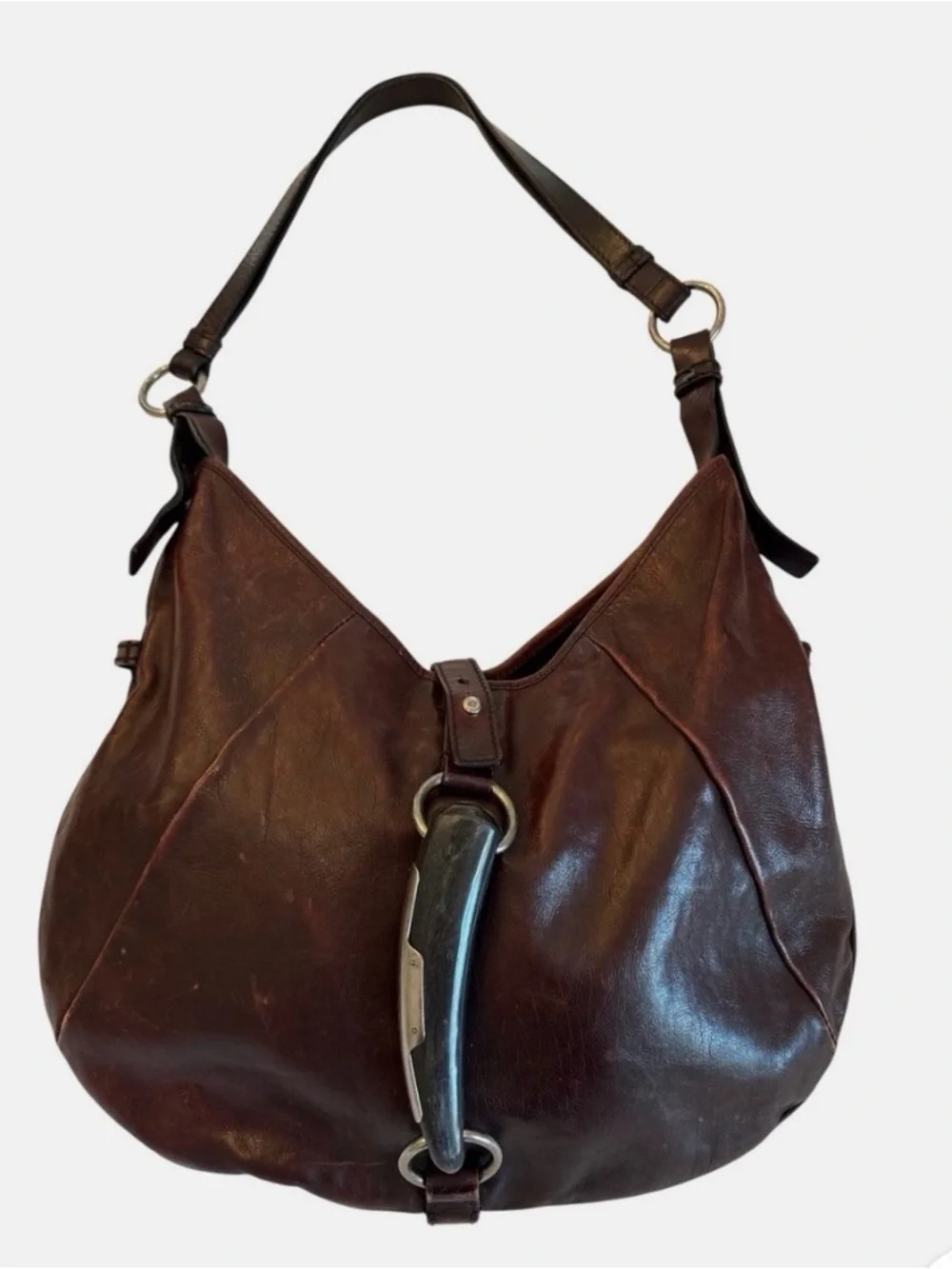 YSL Yves Saint Laurent Mombasa Horn Handbag by Tom Ford (vintage 2001)